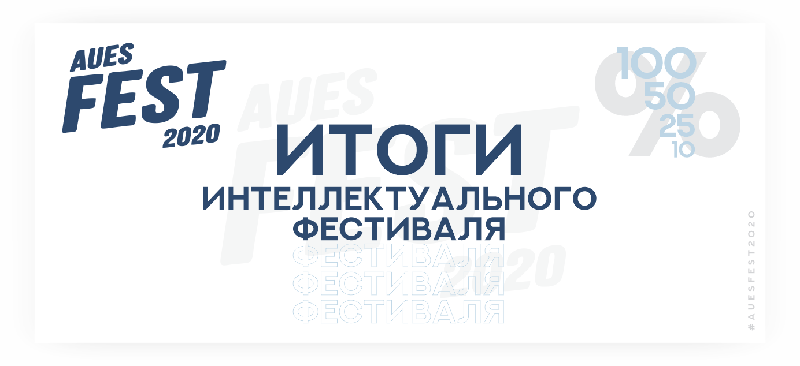 Подвели итоги интеллектуального фестиваля AUES FEST