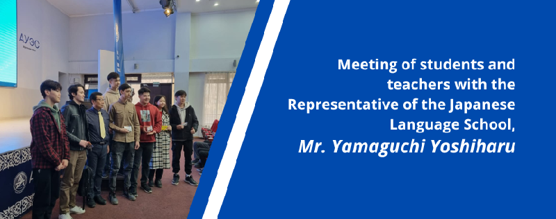 Meeting of students and teachers with the Representative of the Japanese Language School,  Mr. Yamaguchi Yoshiharu