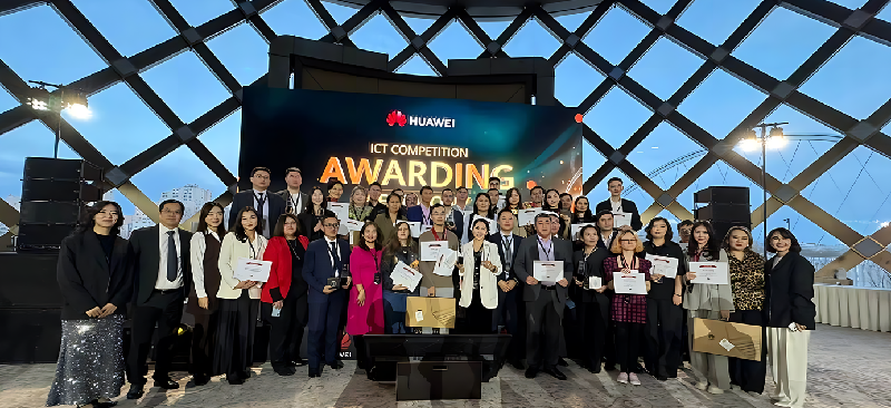 Teachers and students of Huawei Academy at Energo University were awarded in Astana